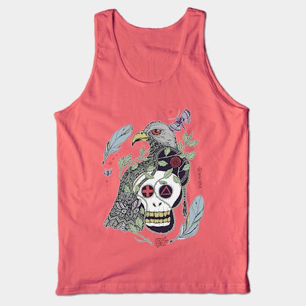 (Im)mortality Bird Color Tank Top by pingdf